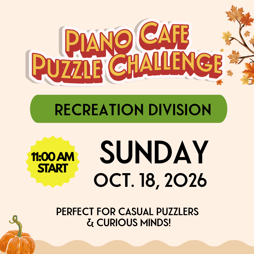 Puzzle-October 18 11am Recreational Fun